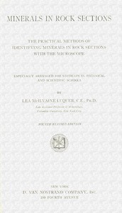 Minerals in rock sections, Lea McIlvaine Luquer