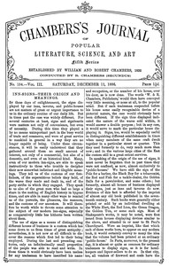 Chambers's Journal of Popular Literature, Science, and Art, fifth series, no. 154, vol. III, December 11, 1886, Various